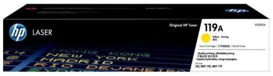 Тонер-картридж HP 119A 1000стр Желтый