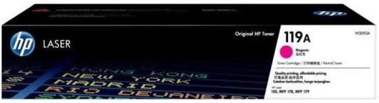 Тонер-картридж HP 119A 1000стр Пурпурный
