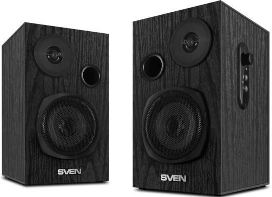 Колонки SVEN SPS-585 2.0 чёрные (2x10W, USB, дерево)
