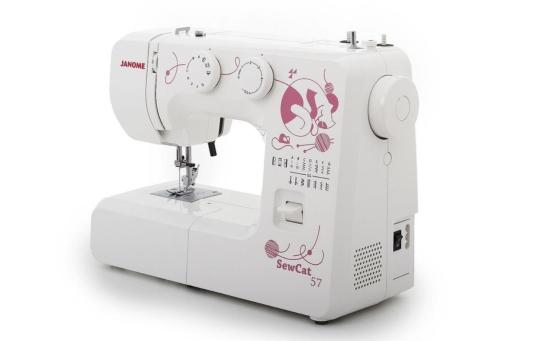 Швейная машина Janome Sew Cat 57 белый/рисунок