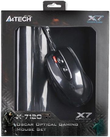 Мышь проводная A4TECH X-7120 чёрный USB