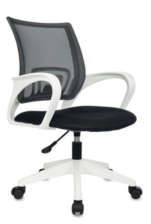 Кресло Бюрократ CH W 696 черный TW-01 TW-11 сетка/ткань крестов. пластик пластик белый