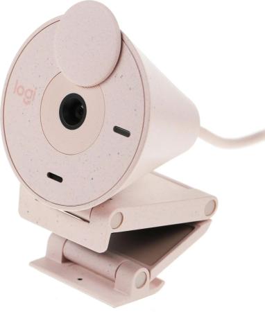 Веб-камера/ Logitech Brio 300 Full HD webcam - ROSE - USB