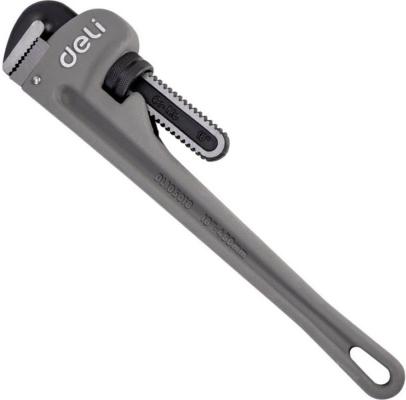 Трубный ключ Стиллсона облегченный Deli DL105018  405мм, максимальное открытие 60мм, Cr-Mo + алюминиевый сплав
