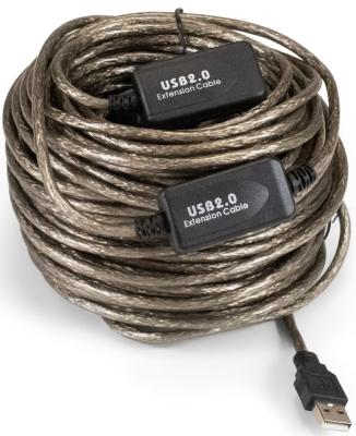 Удлинитель активный USB2.0-repeater ExeGate EX-UAE-AMAF-25.0 (Am/Af, 25м)