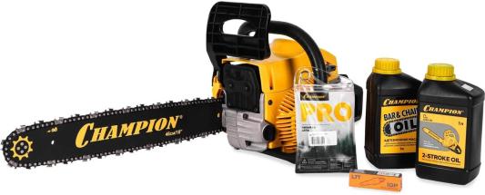 CHAMPION Бензопила  362-18" 0,325-1,5-72 + подарочный набор