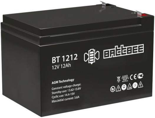 Аккумуляторная батарея Delta BT 1212 напряжение  12/12В, емкость 151х98х101Ач (197х131х180mm)