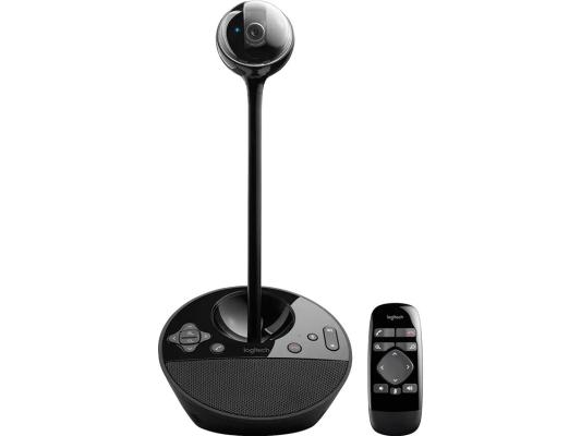 Веб-камера Logitech BCC950 (камера, устройство громкой связи, пульт ДУ), Full HD, 1080p/30fps, zoom 1.2-4x, угол обзора 78°, микрофон с эхо- и шумоподавлением