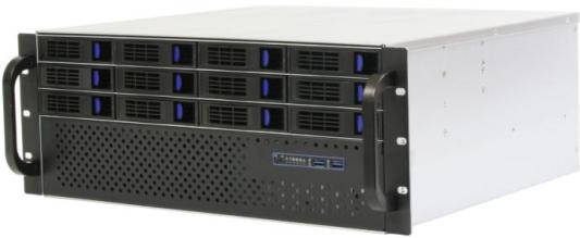Procase ES412XS-SATA3-B-0 Корпус 4U Rack server case (12 SATA3/SAS 12Gb hotswap HDD), черный, без блока питания, глубина 400мм, MB 12"x13"