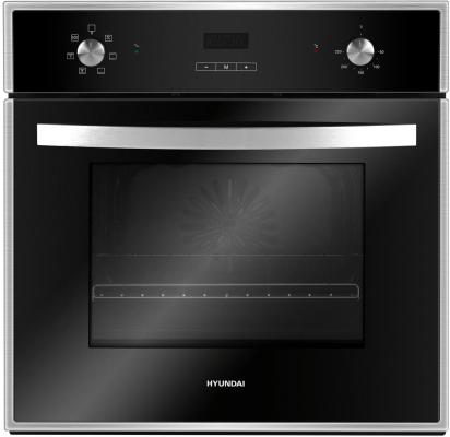 Духовой шкаф Электрический Hyundai HEO 6642 IX серебристый/черный