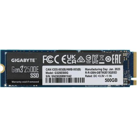 SSD накопитель GigaByte Gen3 2500E 500 Gb PCI-E 3.0 x4