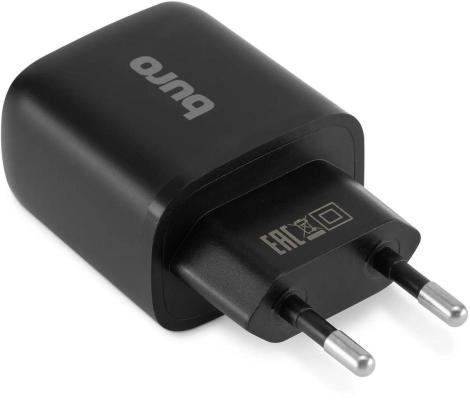 Сетевое зар./устр. Buro BUWG1 18W 3A (QC) USB-A универсальное черный (BUWG18P100BK)