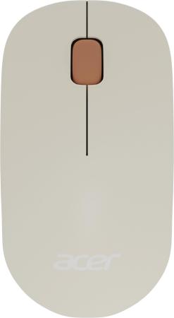 Мышь Acer OMR200 бежевый оптическая (1200dpi) беспроводная USB для ноутбука (2but)