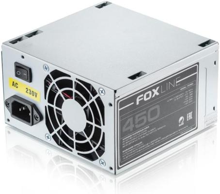 Блок питания Foxline  FZ450 450W, ATX, NOPFC, 80FAN, 2xSATA, 2xPATA, 1xFDD, 24+4