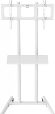 Стойка для телевизора Cactus CS-ST04 белый 37"-70" макс.68кг напольный мобильный