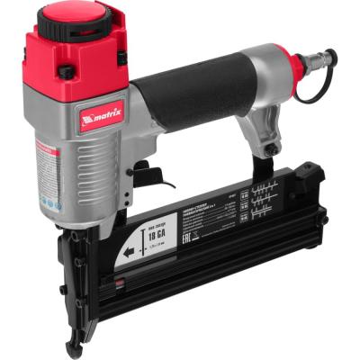 MATRIX Нейлер-степлер пнев. 3 в 1, с рег. глуб., гвозди 18GA, гвозди 16GA, скобы 18 GA [57427]