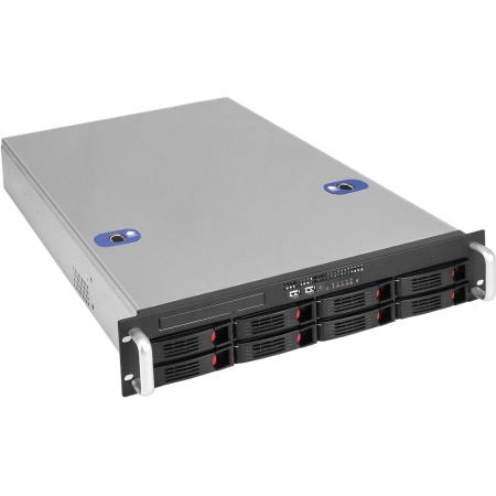 Серверный корпус ExeGate Pro 2U660-HS08 <RM 19", высота 2U, глубина 660, без БП, 8xHotSwap, USB>