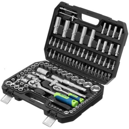 Набор инструментов, 1/2", 1/4", 108 предметов// Сибртех