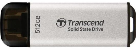 Накопитель SSD Transcend USB-C 512GB TS512GESD300S ESD300 серебристый