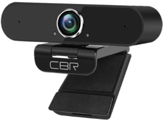 CBR CW 875QHD Black, Веб-камера с матрицей 5 МП, разрешение видео 2560х1440, USB 2.0, встроенный микрофон с шумоподавлением, автофокус, крепление на мониторе, длина кабеля 2 м, цвет чёрный