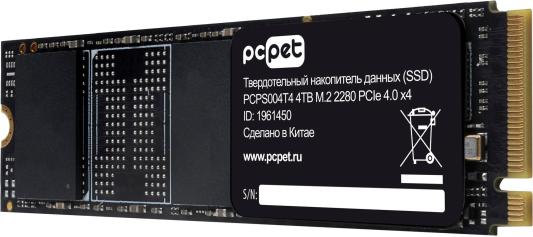 Накопитель SSD PC Pet PCI-E 4.0 x4 4TB PCPS004T4 M.2 2280 OEM