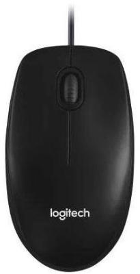 Мышь проводная Logitech M100, 1000dpi, USB Черный 910-006652
