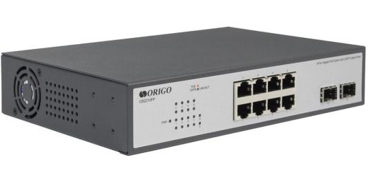 Unmanaged Switch 8x1000Base-T PoE, 2x1000Base-X SFP, PoE Budget 120W, 19" w/brackets