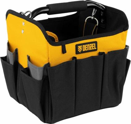 Переноска для инструмента, 260х240х300 мм, 22 кармана, наплечный ремень// Denzel