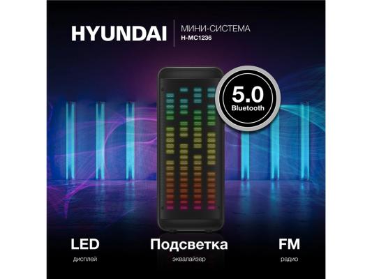 Минисистема Hyundai H-MC1236 черный 40Вт FM USB BT micro SD