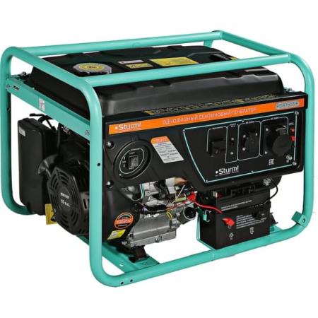 Sturm Бензогенератор , 6500 ВА, AVR (Авто. Рег.Напр.), эл/ручн старт, 76 кг,бак 25 л PG8765NE