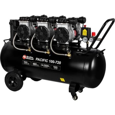 QUATTRO ELEMENTI Компрессор поршневой безмасляный PACIFIC 100-720 (720 л/мин, 100 л, 5.5 л.с, 8 бар) 915-380