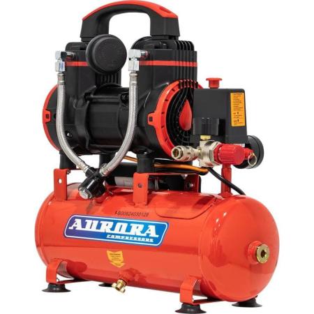 Aurora Компрессор PASSAT-8 BLACK тихий, без масл. (8л, 170л/мин, 0.9кВт) 35008