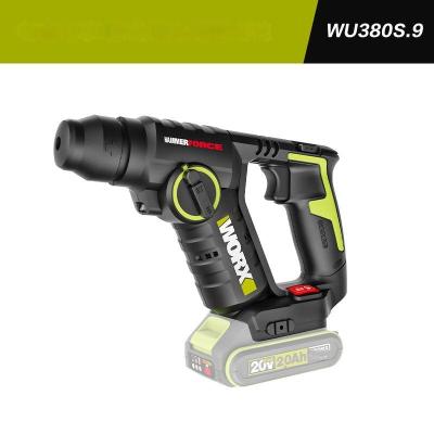 WORX Professional Перфоратор аккумуляторный WU380S, 20В, 20мм, 1,7Дж, 4Ач х1, ЗУ 2А WU380S