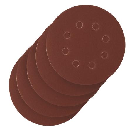 Круг абразивный на ворсовой подложке под "липучку", перфорированный, P 400, 125 мм, 5 шт.// Сибртех