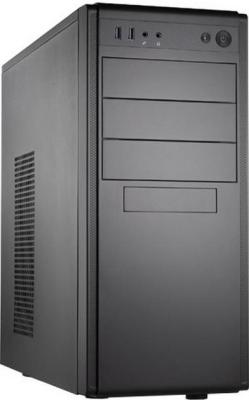 Case Foxline FL-886-FL500S-U32 ATX case, black, w/PSU 500W 12cm, w/2xUSB3.0, w/ pwr cord, w/o FAN