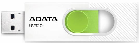 Флеш Диск A-DATA 512GB <AUV320-512G-RWHGN> UV320, USB 3.2, белый/зеленый