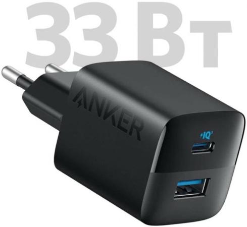 Сетевое зарядное устройство Anker 323 Charger A2331 33W USB + USB-C черное