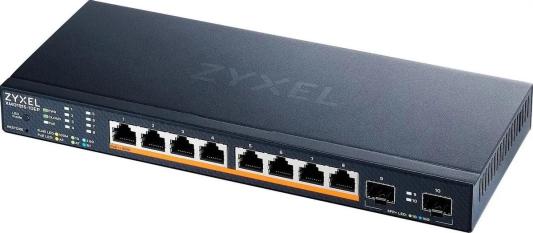 Мультигигабитный Smart L3 Lite коммутатор Zyxel NebulaFlex XMG1915-10EP, 8xRJ-45: 1/2.5G PoE++, 2xSFP+, бесшумный (без вентилятора), бюджет PoE 130 Вт