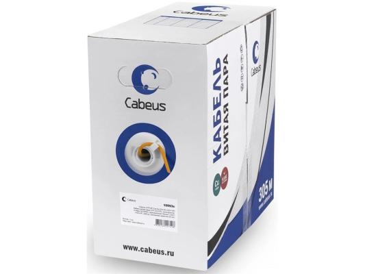 Cabeus UTP-4P-Cat.6-SOLID-LSZH Кабель витая пара UTP (U/UTP), категория 6, 4 пары (23 AWG), LSZH, (305 м)