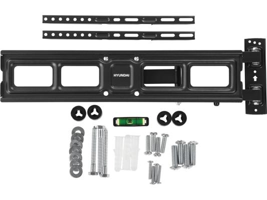 Кронштейн для телевизора Hyundai GL-N4 черный 32"-75" макс.40кг настенный поворотно-выдвижной и наклонный