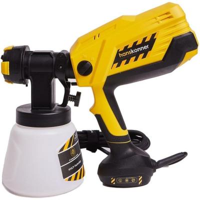 Hanskonner HSG9675 Краскопульт , 750Вт, 0-1200 мл/мин, 22kPa, 1л, HVLP, шнур 4м, МАЛОШУМНЫЙ HSG9675