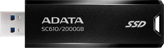 Внешний SSD диск mSATA 2 Tb USB 3.2 ADATA SC610 черный