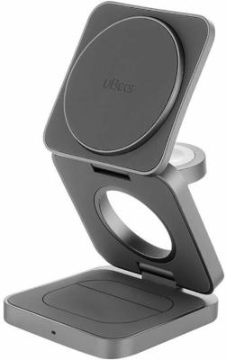 Беспроводная зарядная панель 3 в 1 Для IPhone, Apple Watch, Airpods uBear Balance 25W Grey