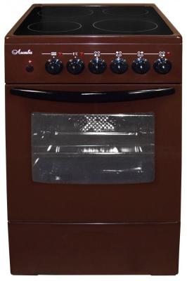 Плита Электрическая Лысьва EF4004MK00 коричневый стеклокерамика (без крышки)