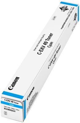 Тонер-картридж C-EXV49 C (8525B002) для Canon imageRUNNER C3300/C3320i/C3325i/C3330i/3520i/3525i/3530i, голубой, 19 000 стр.