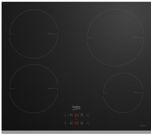 Варочная панель индукционная Beko HII64401MTX черный