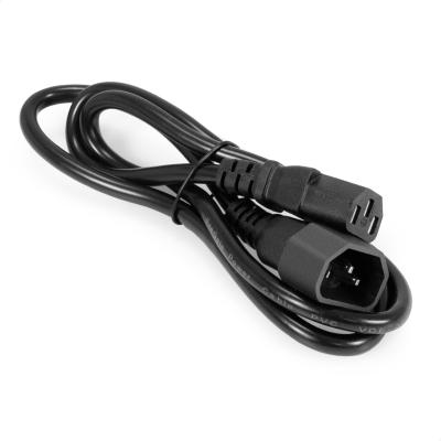 Кабель монитор - компьютер (UPS->устройство) ExeGate Power EC-1P (IEC 320 C13->C14, VDE-250V-3*0.75mm2, медь, черный, 10A,1.0м)