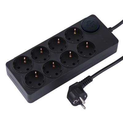 Сетевой фильтр Ippon BK-8-EU-5-16-B 5м (8 розеток) черный (коробка)