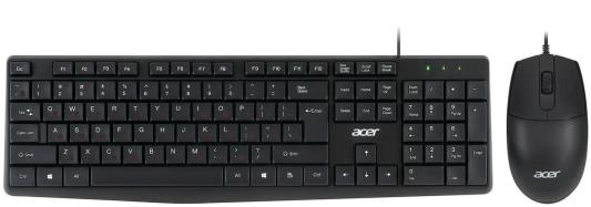 Acer OMW141 [ZL.MCEEE.01M] Комплект (клавиатура + мышь) черный USB