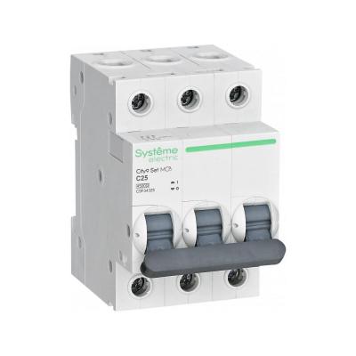 Systeme electric C9F34325 City9 Set Автоматический выключатель (АВ) С 25А 3P 4.5kA 400В